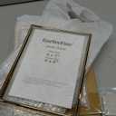 Gold 68Floating Frame 2-Pack For Photo Sizes(3.5x5''4x6''5x7''),Classy Metal Floating Frame 5x7''Tabletop Shelf Photo Frames for Christmas,Wedding Party,Home or Office Decor