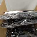 4FT x 6FT Black Shimmer Wall Backdrop,Shiny Sequins,24PCS Sequins Backdrop Decoration Panels, Glitter Bling Photo Background Decorations for Birthday Party Wedding Engagement Anniversary Graduation