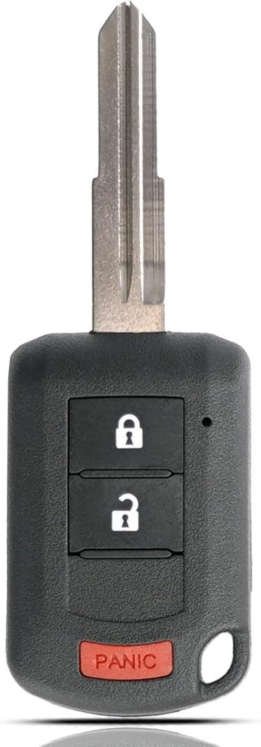 2 PCS Key Fob Replacement Fits for Mitsubishi Lancer 2007-2017 / Outlander 2007-2020 / Outlander Sport 2011-2024 Keyless Remote Control Key Replacement 3 Button FCC ID: OUCJ166N