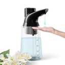 Automatic Soap Dispenser Touchless Ceramic Material Rechargeable Liquid 11.8oz/350ml Soap Bottle with Sensor Suitable for Bathroom & Kitchen