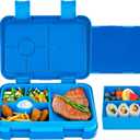 Bento Box for Kids & Toddlers, Leak-Proof Lunch Box with 5/6 Compartments - Back to School, Snack Containers for On-the-Go Meal, Made with Safe BPA-Free Material