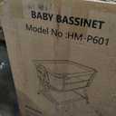 Baby Bassinet,Bedside Bassinet for baby, Rocking bassinet with Storage Basket and Wheels, Adjustable 6 Heights and All Mesh Sides,Portable Babys Bassinets Bedside Sleeper for Newborn Infant