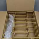 Hair Color Organizer for Salon - 2 PCS Metal Hair dye Tube Racks Storage Wall Mounted Cabinet (Gold)