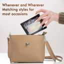 2 x French Tip Press On Nails Almond, Reusable Fake Nails for Women Manicure Set - Party, Daily Wear, 12 Sizes - 24 Pcs with Glue & Jelly Gel, Pearl with Natural Beige Tip