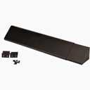 Black Adjustable Fireplace Hood for 28 to 48" Harmony Burners Fireplace Hood Heat Shield Patent Applied