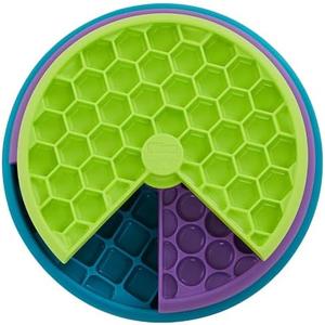 Outward Hound by Nina Ottosson Lickin’ Layers 3-in-1 Interactive Dog Feeder Puzzle, Lick Mat & Slow Feeder Bowl – Mental Stimulation Toy for Medium & Large Dogs