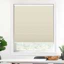 LazBlinds Cordless Cellular Shades, Blackout Honeycomb Shades with 1.5 inch Cells, Room Darkening Thermal Insulation Noise Reduction Blinds for Windows, 26" W x 72" H, Cream