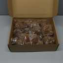 18Pcs Velvet Christmas Tree Ornaments Set, Brown Shatterproof Flocked Christmas Decorations Bulk for Tree, Classic Decorative Hanging Ball Ornaments for Xmas Holiday Home Party Decor Brown