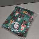 ANGELGGH Family Matching Christmas Onesie Pajamas, Vacation Cute Printed One Piece Pajamas, Xmas Hooded Holiday Sleepwear (Medium, Green Plaid Santa)