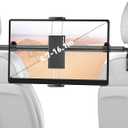Car Tablet Holder Mount for iPad: Headrest Tablet Stand for Car Back Seat Compatible with iPad Pro Air Mini | Galaxy Tab | Kindle Fire HD | Switch OLED or Other 4.7-16.1" Devices (Black)
