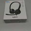 Logitech H390 Wired Headset for PC/Laptop, Stereo Headphones with Noise Cancelling Microphone, USB-A, In-Line Controls, Works with Chromebook