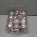 JULMELON 24PCS Large Christmas Balls Ornaments,60mm/2.4 in Shatterproof Plastic Decorative Xmas Tree Ornaments, Assorted Christmas Ball Ornaments for Wedding Mothers Day Party Decorations (Pink)