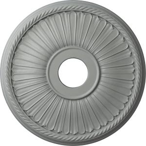 Ekena Millwork CM20BE1 20 1/8-Inch OD x 3 7/8-Inch ID x 1 7/8-Inch Berkshire Ceiling Medallion (Primed)