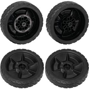 4 Pack HRN216 Lawn Mower Wheels Kit Fit for Honda HRN216 Lawn Mower 2 Rear Wheels Replace for 42710-VR8-N00ZA and 2 Front Wheels Replace for 44710-VR8-N00ZA