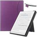 KuRoKo Stand Case for Remarkable Paper Pro Color Tablet Case 11.8 2024 Released Folios Cover with Card Pocket and Auto Sleep/Wake & Pen Holder Compatible with Remarkable Paper Pro Violet