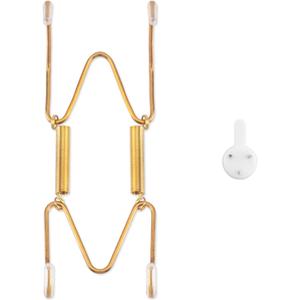 Bilillo Plate Hangers for The Wall, Suitable for 4-5 inch Decorative Plate, Stainless Steel Invisible Heavy Duty Wire Plate Holder with Wall Hooks, Plate Hangers for Displaying Plates