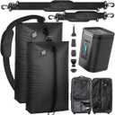 Vacuum Seal Bags For Clothing Travel With Wireless Pump,2PACK Reusable Waterproof Vacuum Compression Bag with 4 Shoulder Strap for Luggage and Suitcase