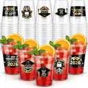 Roshtia 100 Pcs 16oz Law School Graduation Cups Bulk Disposable Plastic Cups for Class of 2026 Lawyer Graduation Party Congrats Grad for High School College Graduate Party Supplies