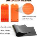 OULEME Tire Saver Ramps, 4 Pack with Anti-Slip Pads and Carry Bag, Tire Protector Ramps, Prevent Flat Spots Caused by Long Parking Storage for Luxury Sports Car RV Camper Motorhome Travel Trailer