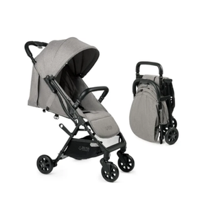 Lightweight Travel Stroller for Baby & Toddlers - Easy Fold & Compact Stroller for Airplane with Canopy, Storage Basket, Multi-Position Recline & Convenient One-Hand Fold, Travel Bag Included (Gray)