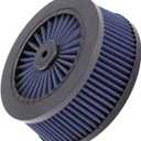 Motorcycle Air Filter Replacement Air Cleaner Element Intake System Fit for Harley Sportster Dyna Softail Touring Street Glide Road King FLSTNSE (Blue)