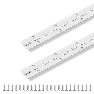 2PCS Piano Hinge 24 Inch x 1 Inch Stainless Steel Continuous & Piano Hinge