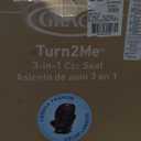 Graco Turn2Me 3-in-1 Rotating Convertible Car Seat, London, Featuring Headrest and Harness Adjust, Easy Installation and Steel Reinforced Frame