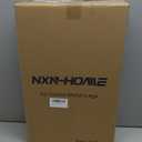 NXN-HOME 22'' Tall Square Metal Table Legs for Furniture, Bench Legs, Coffee Table Legs, Set of 2 Mid Century Home DIY Projects Black Furniture Legs(22H x 13.7W)