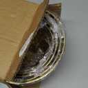 Gold Mixing Bowls Set of 5, Stainless Steel Mixing Bowls, Metal Nesting Salad Bowls Kitchen Food Storage Containers for Cooking, Baking, Prepping Christmas Serving, No Lids, 1.6/2/3.2/4.2/4.9 QT (Multicolor)