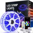 Outdoor LED Strip Lights Waterproof 200ft, 1 Roll Continuous, IP68 PRO, Smart WiFi & Remote Control, Compatible with Alexa & Google Assistant, Self-Adhesive