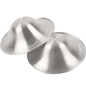 Silver Nursing Cups - Nipple Shields for Nursing Newborn - Breastfeeding Essentials - Newborn Essentials - 925 Silver Nipple Covers (Regular)