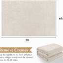 Pauwer 6x9 Washable Area Rugs for Living Room Modern Beige Solid Color Soft Fluffy Rugs for Bedroom Non Slip Boho Accent Indoor Mat Floor Carpet Cover for Kids Room Dining Room Kitchen Office