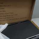 Laptop Bed Desk, X-Large Leather Adjustable Computer Bed Table Tray, Foldable Laptop Lap Desk for Bed Sofa Couch Floor Writing Eating Working with Drawer 2 Movable Stoppers (23.6 inch, Black)