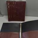 Maroon Vinyl Standard 3-Ring Binders, 1-Inch, for 8.5" x 11" Sheets, with Inside Pockets, 2-Pack