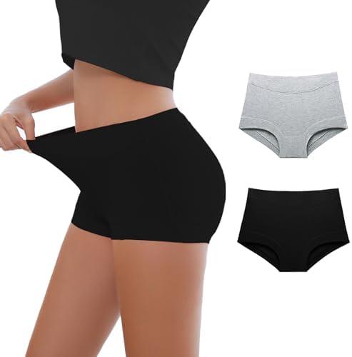 Migbean Boy Shorts Underwear for Women - Boxers for Women, Women's Cotton Underwear Boyshorts, Medium 
