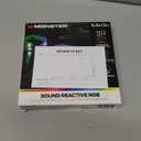 Monster 6.5 ft Multi-Color Sound Reactive LED Light Strip, Smooth Fit to Any Space, TVs, Computers, Kitchens, Bedrooms, Customizable Settings, Remote Control, USB-Powered, Easy DIY Installation