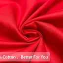 iMaylex Soft 100% Egyptian Cotton Zipper Closure Pillowcases, Valentines Day Gifts,Cozy and Lightweight Pillow Case, Set of 2, Red, King, 20" x 36"