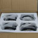 LOVECASA Mini Cocotte with Lid,12 OZ Small Casserole Dish for Oven,Mini Casserole Dish,Individual Ramekins with Lids,Oven, Microwave & Dishwasher Safe,Set of 4 (Black Gray)