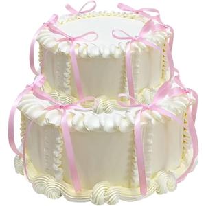 Bow Cake Toppers, 10 Pcs Bow Cupcake Toppers, Pink Bows Themed Cake Party Decorations, Pink Birthday Cake Decorations, Cake Decorations for Birthday Wedding Baby Shower Party Supplies
