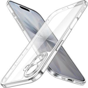 JETech Slim Case for iPhone 17 6.3-Inch with Camera Lens Full Protection, Ultra-Thin Lightweight Clear Minimalist Protective Phone Cover (Clear)