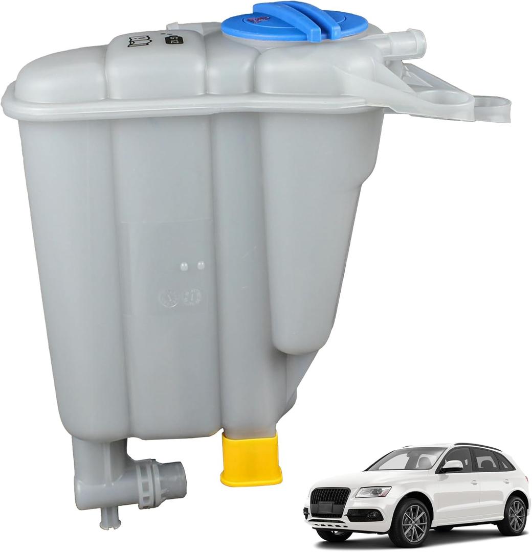 Engine Radiator Coolant Overflow Reservoir Tank With Cap Compatible With 2011-2016 Audi A4 A5 Q5 Allroad Quattro Replaces V10-4478 8K0121403Q 8K0121403T 8K0121403D 8K0121403G