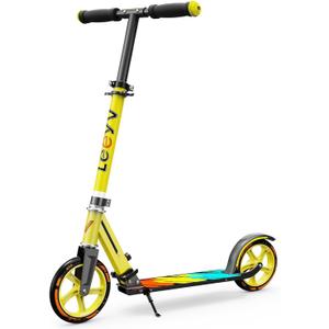 Scooter for Kids 612 & Adults, Max Load 240 LBS, Adjustable Height,Lightweight 2-Wheel, Foldable Kids Scooter with Big Wheels