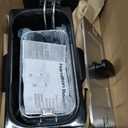 Hamilton Beach 35032 Professional Style Electric Deep Fryer, Frying Basket with Hooks, 1500 Watts, 3 Liters, Stainless Steel