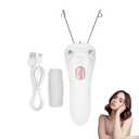 Threading Hair Removal, Hair Removal Device, Electric Threading Epilator USB Hair Remover for & Body Hair Removal with Cotton Thread Roll (Pinks)