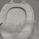 Bemis 7300SLEC Slow Close Toilet Seat, Easy Clean Hinges and Durable Plastic Seat, Made in USA, Elongated, White