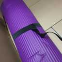 Gaiam Essentials 2/5" Thick (10mm) Yoga & Pilates, Fitness & Exercise Mat with Easy-Cinch Carrier Strap Cusion Support For Fitness and Gym Workouts