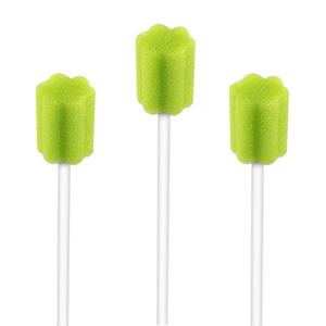 Wellgler's Oral Care Swabs Disposable- Green 100 Counts