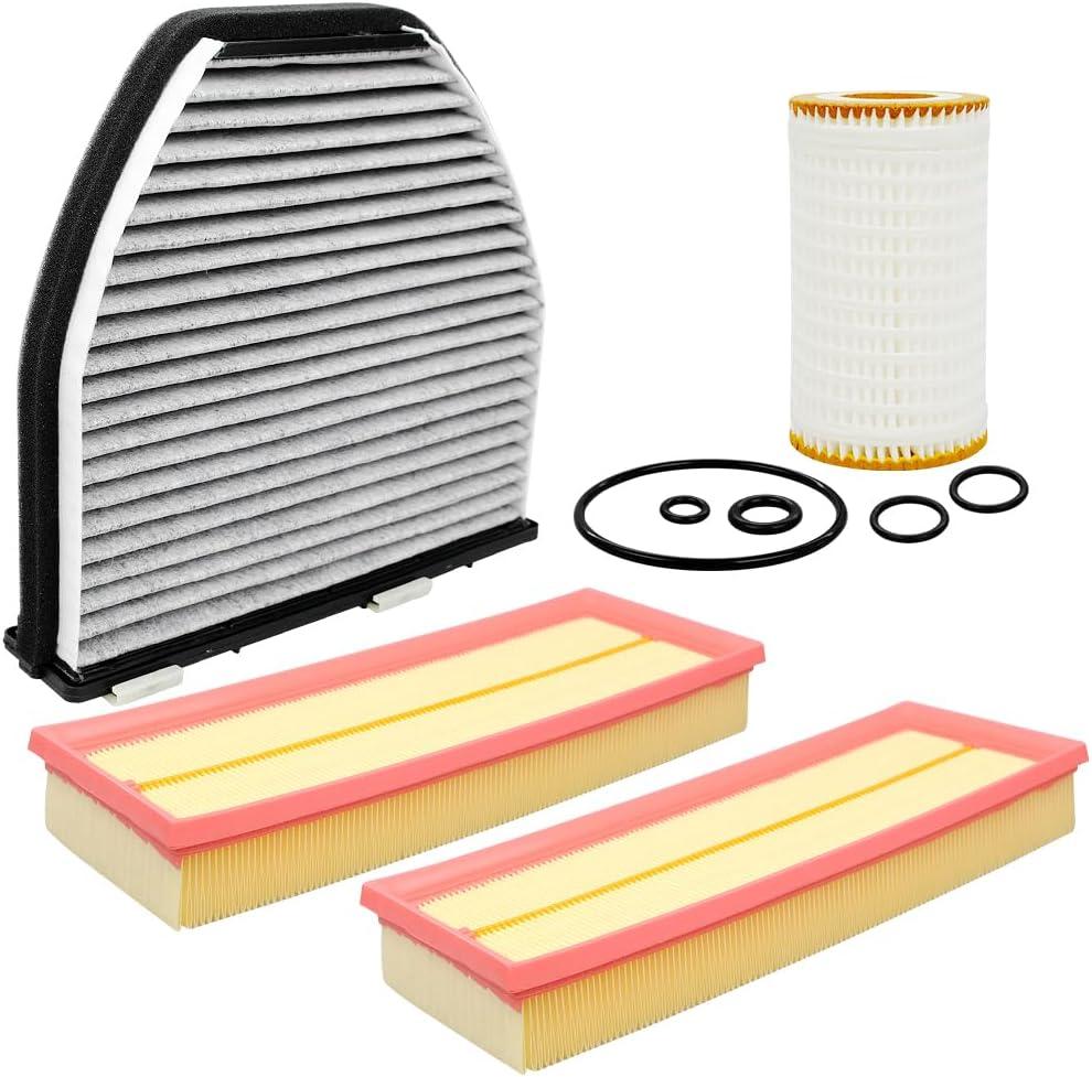 CUK29005 C3698/3-22pcsHU718/5X Engine Air Filter Fits for Mercedes-Benz Gl450 Sl500 C240 E320 E350 E500 C230 C300 C320 C350 E350 E500 Cabin Air Filter Oil Filter Engine Air Filter