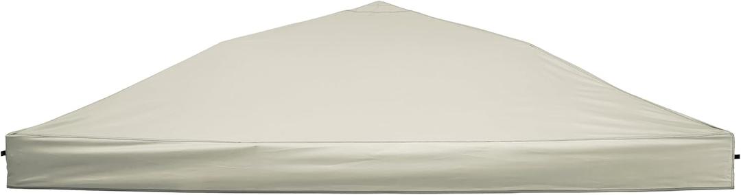 Replacement Canopy Top, 10' x 10' Pop-Up Cover for Canopy Straight Leg Tent Cover for Outdoor Garden Patio Camping Sun Shade (1pc Top Cloth Only) Beige