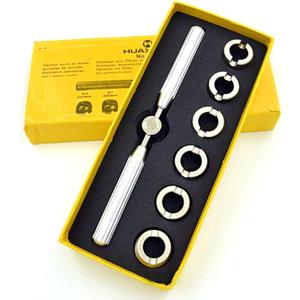 HEDAPAI 7Pcs Watch Case Back Opener Watch Repair Tool 5537 Precision Hand Held Watchmaker Screw Kit Case Opener Closer Remover